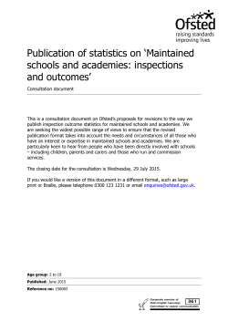 Ofsted publication