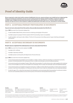 Proof of Identity Guide