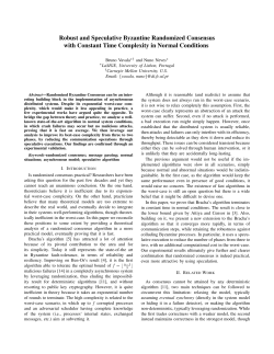 Robust and Speculative Byzantine Randomized Consensus with