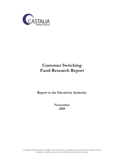 Customer Switching Fund Research Report