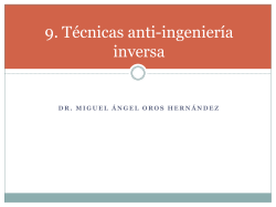 T&eacute;cnicas anti-ingenier&iacute;a inversa