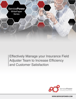 Effectively Manage your Insurance Field Adjuster Team to Increase