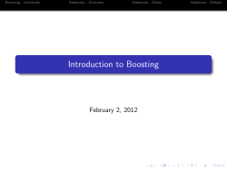 Introduction to Boosting