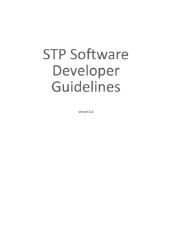 Software Developer Guidelines V1.2