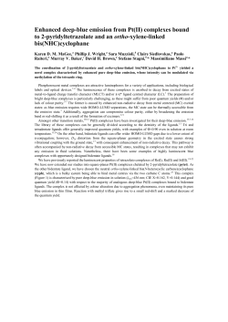 Enhanced deep-blue emission from Pt(II)