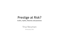 Prestige at Risk?