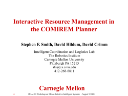 Carnegie Mellon COMIREM A light-weight, interactive system for
