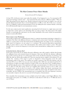 The Most Common Power Meter Mistake