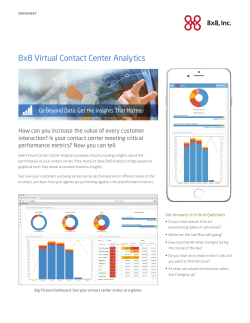 8x8 Virtual Contact Center Analytics - Packet8