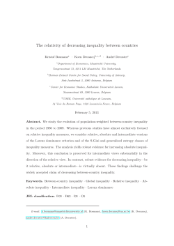 The relativity of decreasing inequality between