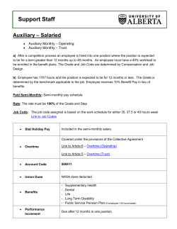 Auxiliary Monthly