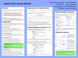 Bandit Algorithms for Mortal Arms DetOpt