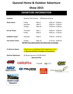 Show Hours - The Quesnel Chamber of Commerce