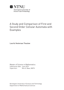 A Study and Comparison of First and Second Order Cellular
