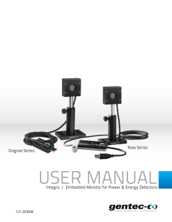 Integra Manual - Gentec-EO