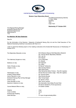 kenilworth - National Horseracing Authority