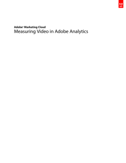 Measuring Video in Adobe Analytics
