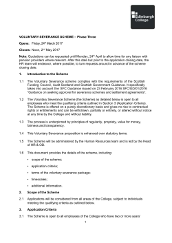 APPENDIX 1 Form VS1 APPENDIX 2 Form VS2 VOLUNTARY