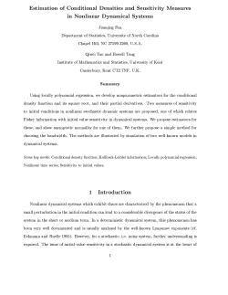Estimation of Conditional Densities and Sensitivity