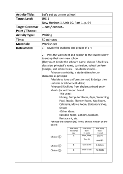 Let`s set up a new private school