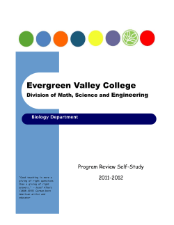 Biology Program Review