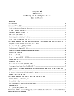 role in adducing evidence relating to disputed facts: in the civil law