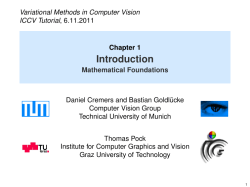 Introduction - Mathematical Foundations