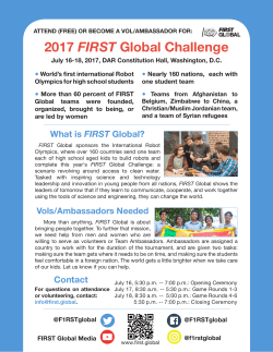 2017 FIRST Global Challenge - Scandinavian