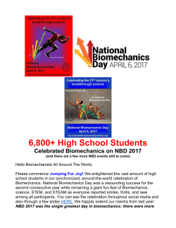 NBD 2017 was the single greatest day in biomechanics: there were