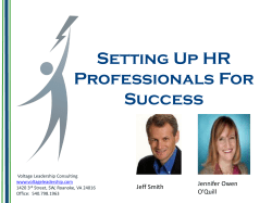 Setting Up HR Professionals for Success