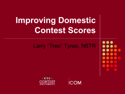 Ten Ways to Improve your Contest Score