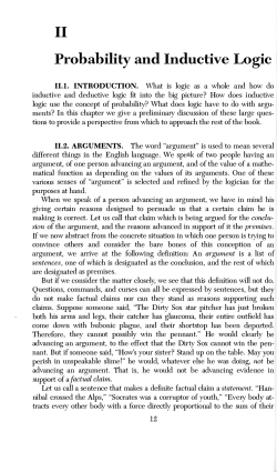 II Probability and Inductive Logic
