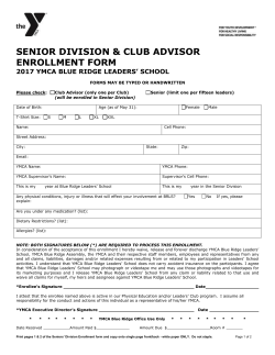 Enrollment Form &ndash; Advisor / Senior