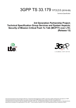 4 Overview of MCPTT security