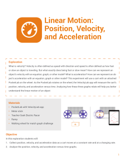 Linear Motion: Position, Velocity, and Acceleration