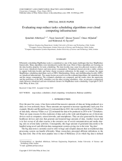Evaluating map reduce tasks scheduling algorithms over cloud