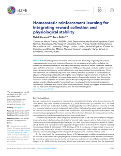 Homeostatic reinforcement learning for integrating reward