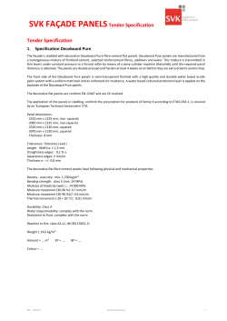 Tender Specification