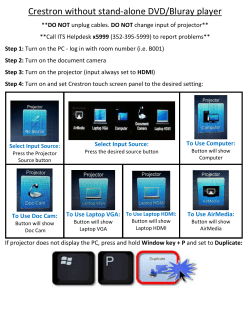 Crestron without stand-alone DVD/Bluray player