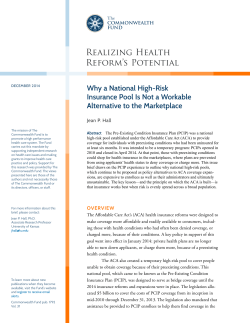 high-risk pools - The Commonwealth Fund