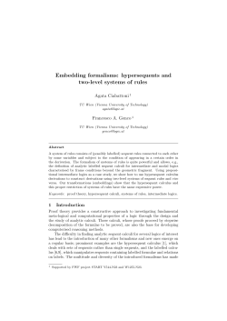Embedding formalisms: hypersequents and two