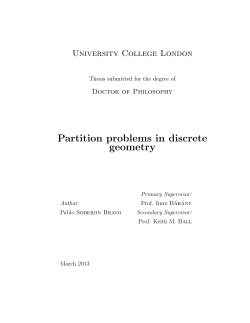 Partition problems in discrete geometry