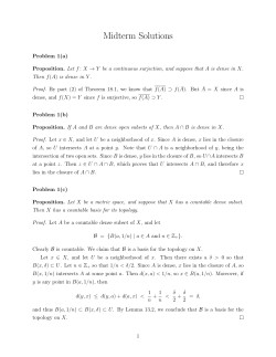 Midterm Solutions