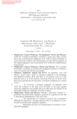 Bixenmann v. Dickinson Land Surveyors