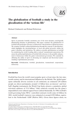 The globalization of football