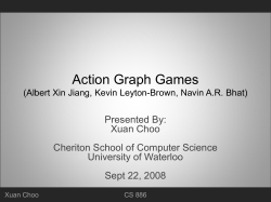 Feng-Xuan Choo - the David R. Cheriton School of Computer Science