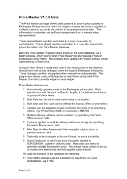 Import matrix from Spreadsheet