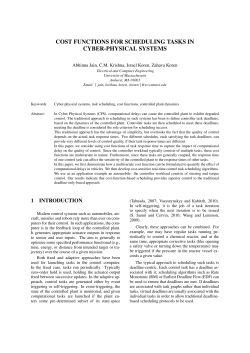 cost functions for scheduling tasks in cyber