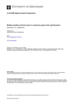Multiple equilibria and limit cycles in evolutonary games with Logit