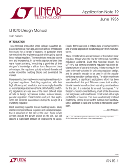 AN19 - LT1070 Design Manual